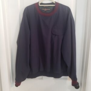 Tommy Hilfiger Golf Mens‎ Pullover Jacket SIZE XL Long Sleeve Lined  Logo Blue